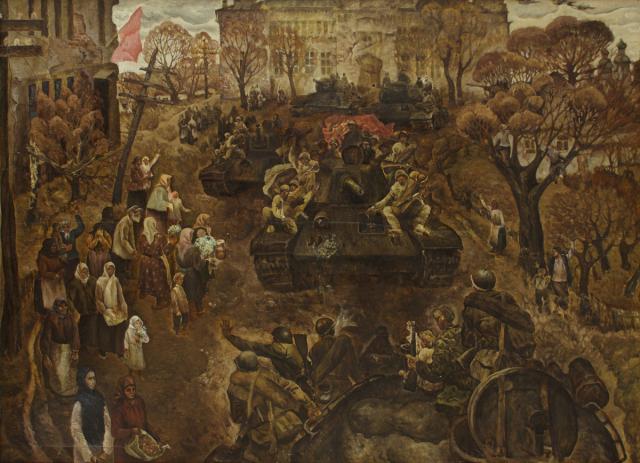 Чернышев И.Ф., Тюрин А.М. Встреча. Освобождение Борисовки. 1974–1975 Чернышев И.Ф., Тюрин А.М. Встреча. Освобождение Борисовки. 1974–1975